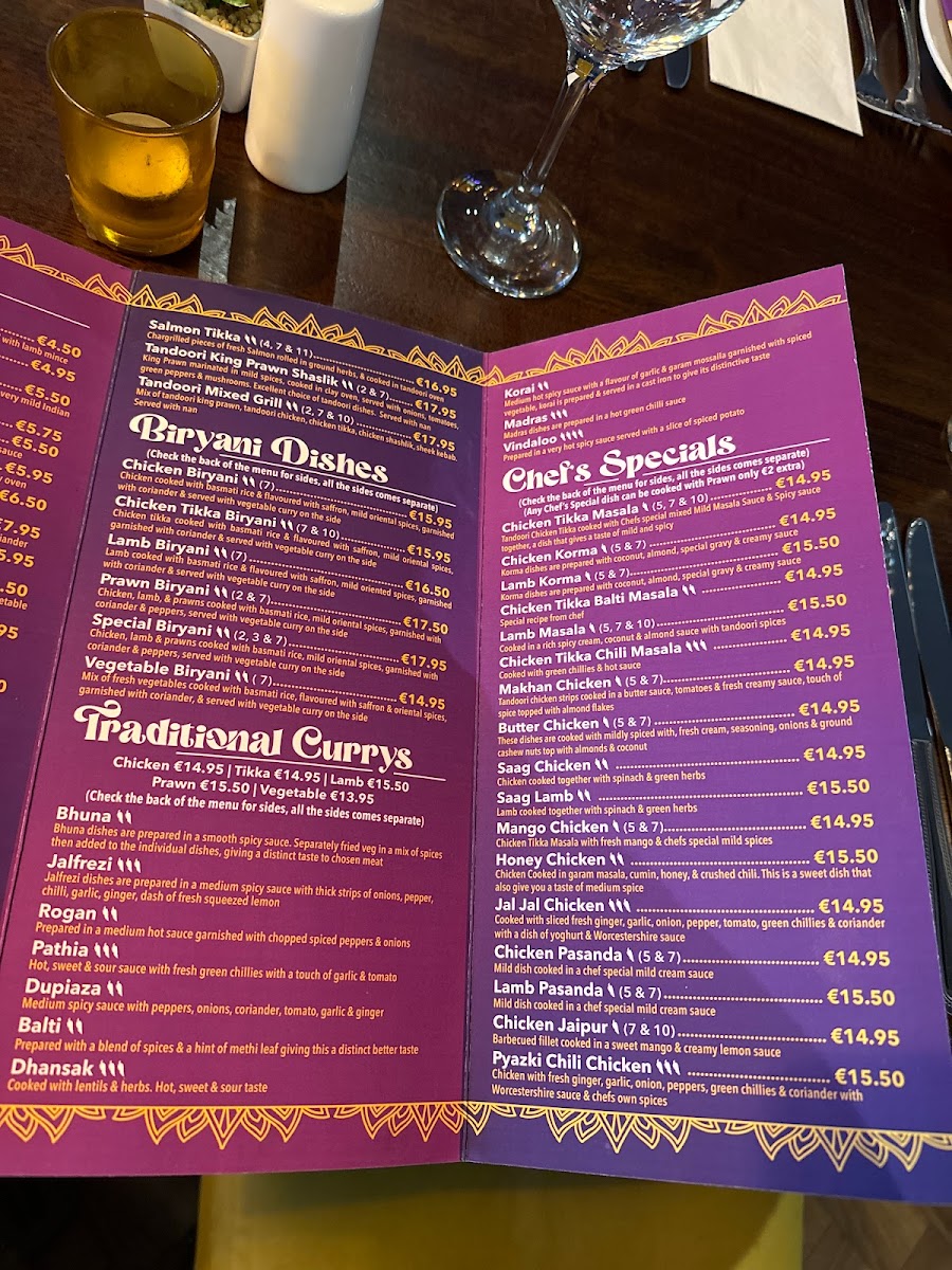Menu Curry Cottage Indian Restaurant Stranorlar Ballybofey-1