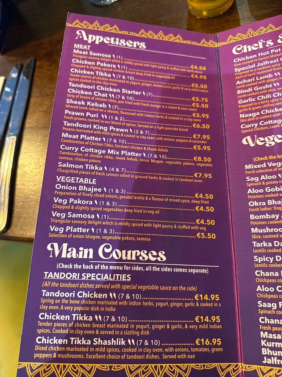 Menu Curry Cottage Indian Restaurant Stranorlar Ballybofey-2