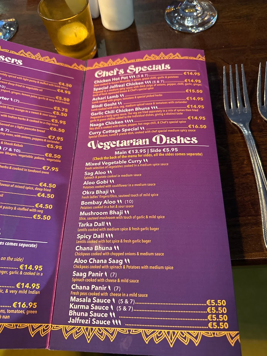 Menu Curry Cottage Indian Restaurant Stranorlar Ballybofey-3